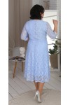 Платье купить большого размера LB216703 голубой