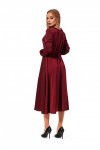 Платье свободного силуэта цвета бордо SL119801