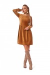 Платье свободного силуэта карамельного цвета SL120001
