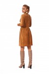 Плаття вільного силуету карамельного кольору SL120001