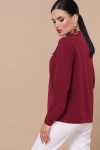 Блуза Жанна д/р GL49532 колір бордо