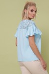 блуза Мелания-Б к/р 48584 цвет голубой