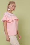 блуза Меланія-Б к/р 48583 колір персик