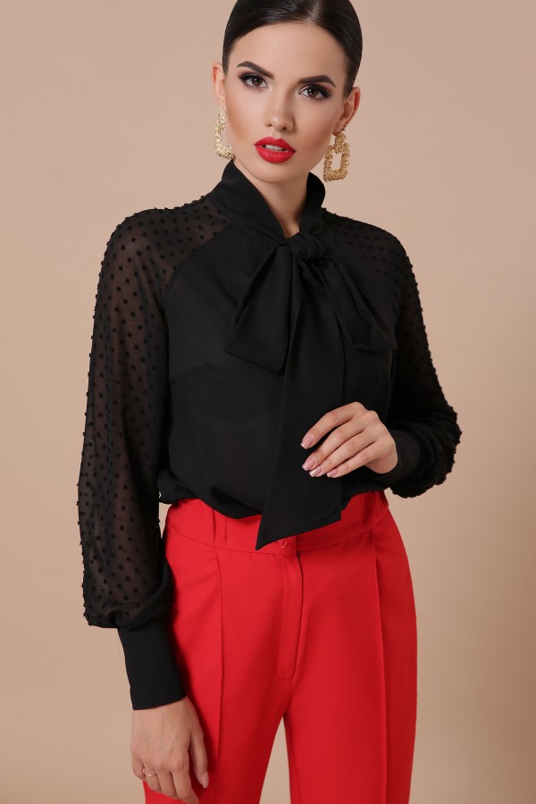 Блуза Эллада д/р GL49465 цвет черный