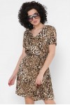 Платье Annik PL-1766B цвет леопард рыжий