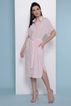 Платье-рубашка Дарья к/р GL48376 цвет розовая полоска