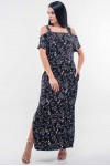 Платье Летиция RM ПЛ 16.2-56/19 2 цвет черный