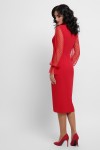 Платье на корпоратив Лукьяна д/р GL53127 цвет красный