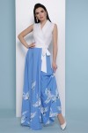 Голубой Аисты Платье Асия б/р GL48396 цвет белый