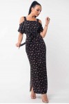 Платье Летиция RM ПЛ 16.2-56/19 3 цвет черный цветы