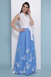 Голубой Аисты Платье Асия б/р GL48396 цвет белый