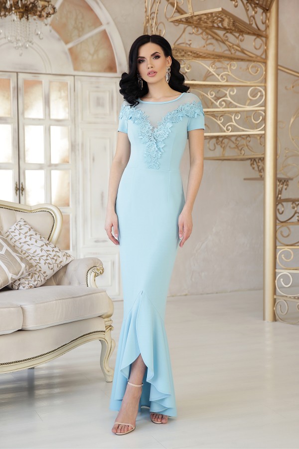 Платье Наоми к/р GL47959 цвет голубой