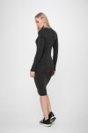 В'язане плаття Олена SWPW55909 колір темно-сірий