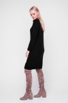 Вязаное платье Люрекс SWPW57305 цвет черный