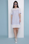 Сукня льон Саті к/р GL48402  блакитна