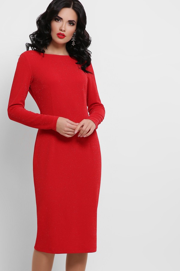 Платье Викси д/р GL52750 цвет красный