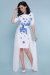 Голубые цветы платье Кейтлин к/р