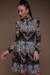 Леопард-цепи платье Эльнара д/р