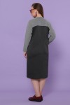 Платье Джоси-БФ д/р GL51159 цвет т.серый-лапка м.черная