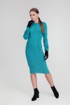 В'язане плаття Олена SWPW55901 колір петроль