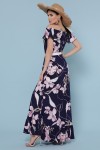 сукня Рузанна б/р GL49394 колір т. синій-квіти,ланцюги