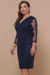 Платье Лария-Б д/р GL51922 цвет синий