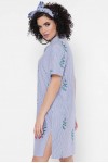 Платье-рубашка Sophie PL-1767D цвет синий