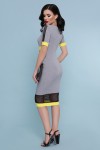 Платье Лолита к/р GL47544 цвет серый-желтая отделка