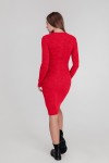 В'язане плаття Олена SWPW55904 колір червоний