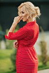 Повсякденне трикотажне плаття Белла 016 AD1846 червоного кольору