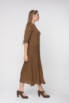 Платье шерстяное Корсика SWPW70301 цвет хаки