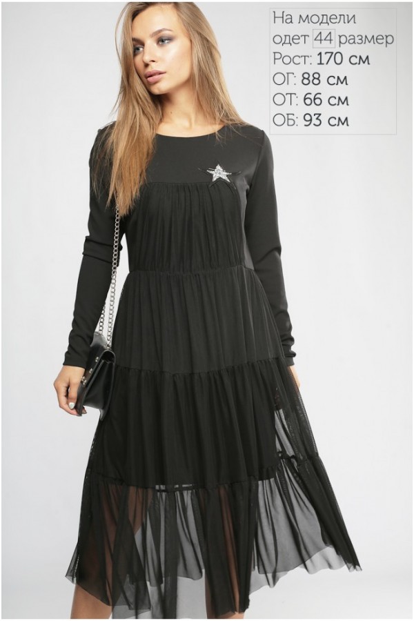Платье Star Черное LP3093