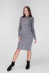 В'язане плаття Олена SWPW55905 колір сірий