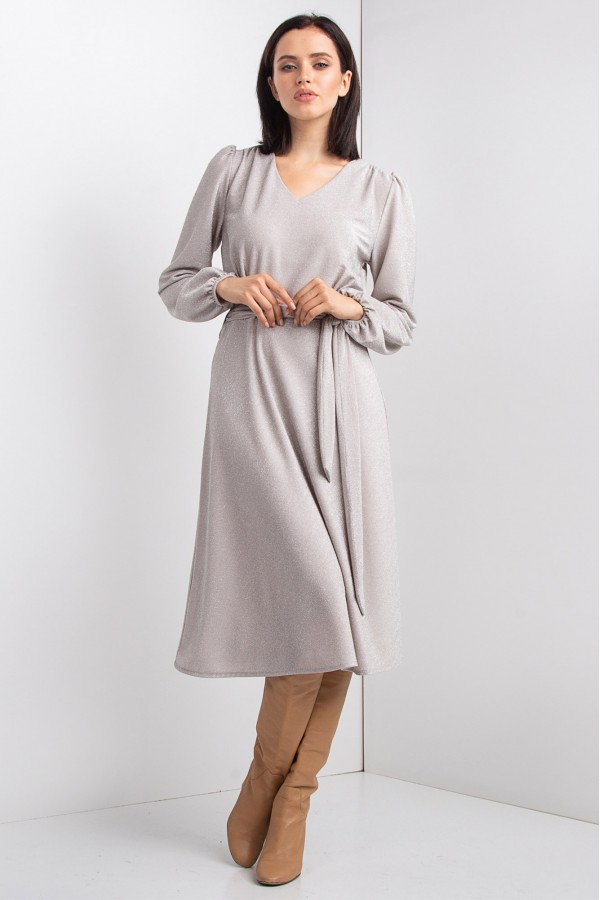 Платье-миди GLOSS GR3033735 цвет Серый