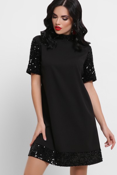 Платье Бетти к/р GL52924 цвет черный-черный