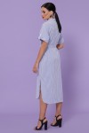 Платье-рубашка Дарья-3 к/р GL49855 цвет синяя м. полоска