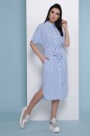 Платье-рубашка Дарья к/р GL48375 цвет голубая полоска