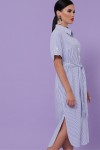 Платье-рубашка Дарья-3 к/р GL49855 цвет синяя м. полоска