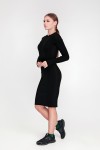 В'язане плаття Олена SWPW55906 колір чорний