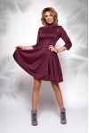 Платье Джоана EM037801 бордового цвета