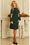Плаття з перлами Скарлетт AD724801 зеленого кольору