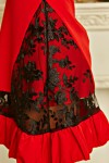 Плаття - трапеція Паула AD723601 червоного кольору