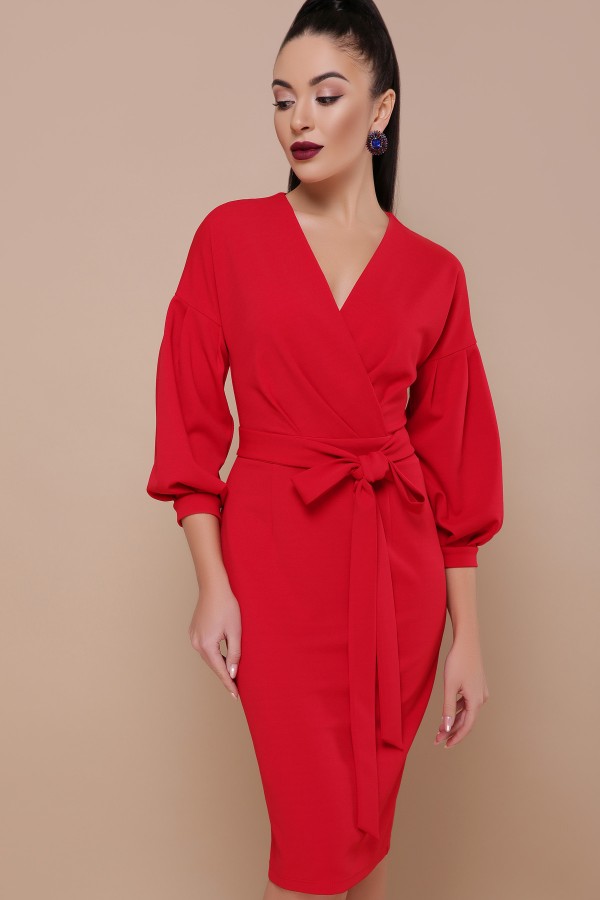 Красное платье Одри GL7270