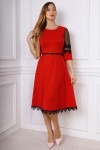 Нарядне плаття YM34401 червоне