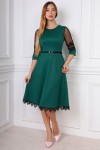 Нарядное платье YM34403 зеленое