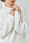 Теплый вязаный свитер SW486210000 белый