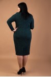 Коктейльное платье большого размера  VN41703 трикотаж люрекс