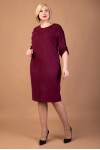 Замшеве бордове плаття з нової колекції VN41802