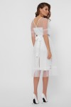 Біле нарядне  плаття з орнаментом 2020 Уна GL859401
