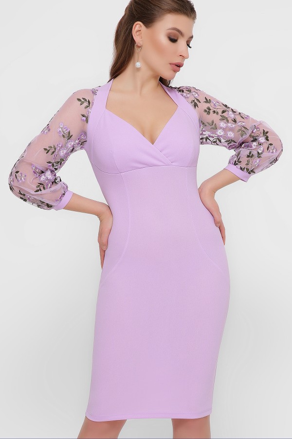Платье Флоренция 2021 цвет лавандовый GL55034
